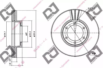 Тормозной диск DJ PARTS BD1259